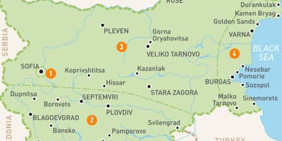 Η βουλγαρία περιφέρειες χάρτης