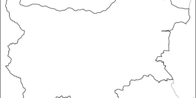 Χάρτης της Βουλγαρίας χάρτη περίγραμμα
