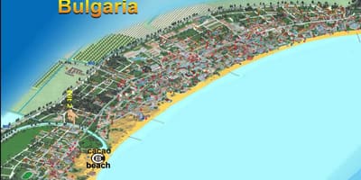Χάρτης της cacao beach Βουλγαρία