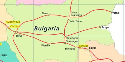 Βουλγαρία χάρτης τρένο